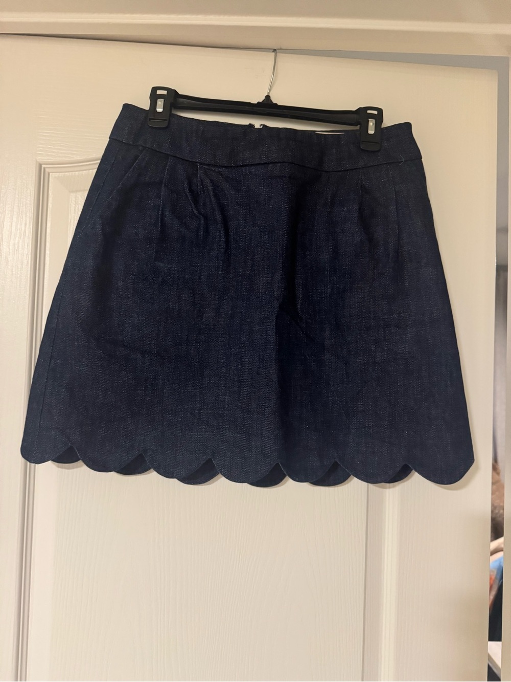 Denim Scallop-Hem Set from Buru